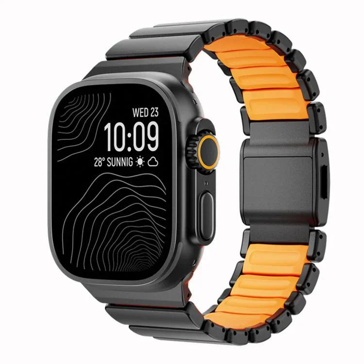Dây đồng hồ kim loại titan khóa nam châm Norman, Dành cho Apple Watch 46mm / 49mm / 45mm / 44mm