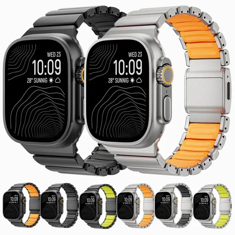 Dây đồng hồ kim loại titan khóa nam châm Norman, Dành cho Apple Watch 46mm / 49mm / 45mm / 44mm