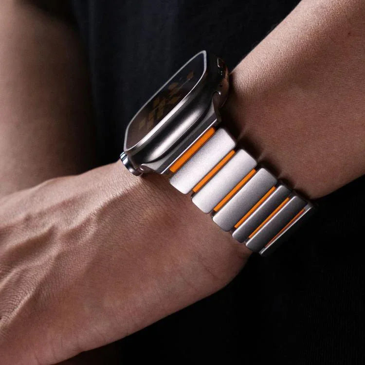 Dây đồng hồ kim loại titan khóa nam châm Norman, Dành cho Apple Watch 46mm / 49mm / 45mm / 44mm