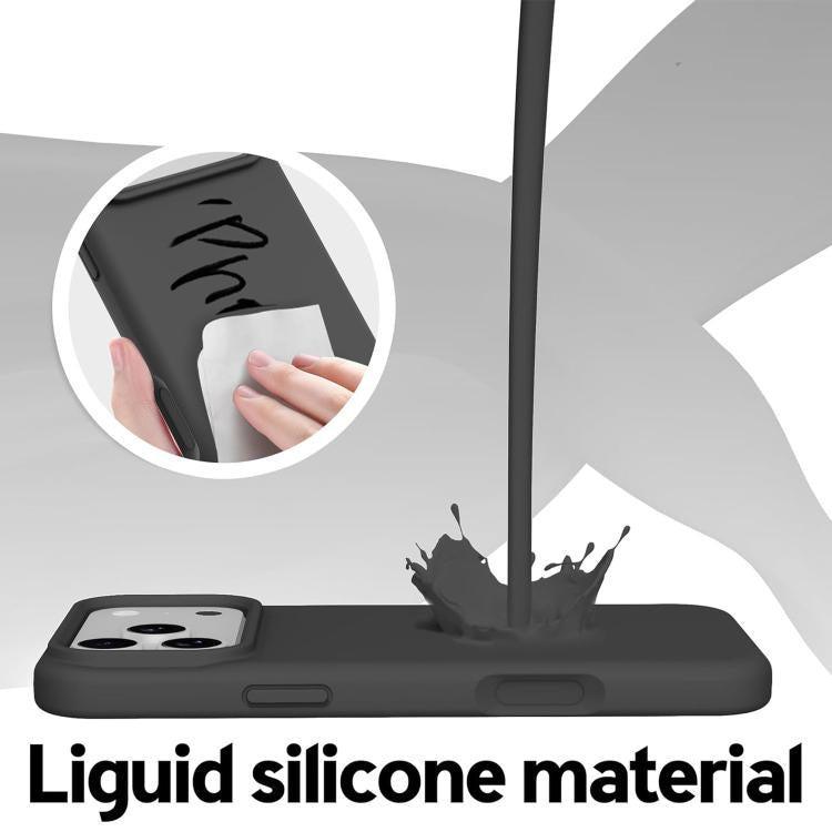 Ốp lưng điện thoại silicone lỏng có lỗ dây đeo chính hãng, dành cho iPhone 17 Pro Max, iPhone 17 Pro, iPhone 17
