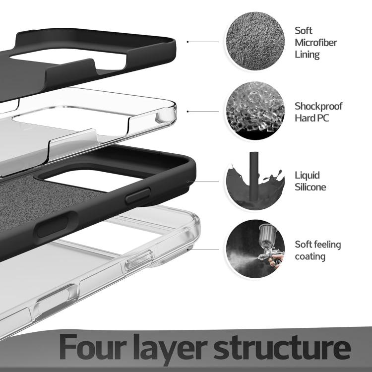 Ốp lưng điện thoại silicone lỏng có lỗ dây đeo chính hãng, dành cho iPhone 17 Pro Max, iPhone 17 Pro, iPhone 17