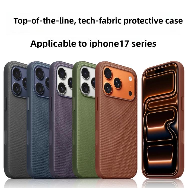 Ốp lưng điện thoại TPU MagSafe dán bên cạnh vải công nghệ chính hãng có nút camera AI, dành cho iPhone 17 Pro Max, iPhone 17 Pro