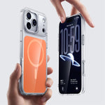 Ốp lưng điện thoại Kalebol trong suốt có nam châm MagSafe cảm giác da, dành cho iPhone 17 Pro Max, iPhone 17 Pro, iPhone 17, iPhone Air