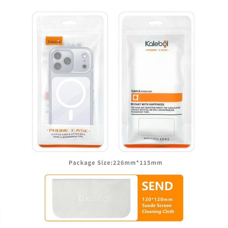 Ốp lưng điện thoại Kalebol trong suốt có nam châm MagSafe cảm giác da, dành cho iPhone 17 Pro Max, iPhone 17 Pro, iPhone 17, iPhone Air