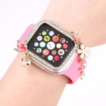Vỏ đồng hồ PC rỗng hình bướm tua rua đính kim cương đơn, Dành cho Apple Watch Series 6 / 5 / 4 & SE 44mm, Dành cho Apple Watch Series 6 / 5 / 4 & SE 40mm, Dành cho Apple Watch Series 9 / 8 / 7 45mm, Dành cho Apple Watch Series 9 / 8 / 7 41mm
