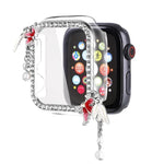 Vỏ đồng hồ PC rỗng hình bướm tua rua đính kim cương đơn, Dành cho Apple Watch Series 6 / 5 / 4 & SE 44mm, Dành cho Apple Watch Series 6 / 5 / 4 & SE 40mm, Dành cho Apple Watch Series 9 / 8 / 7 45mm, Dành cho Apple Watch Series 9 / 8 / 7 41mm