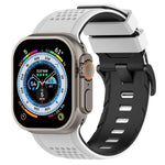 Dây đồng hồ silicone thoáng khí họa tiết caro, Dành cho Apple Watch 46mm / 49mm / 45mm / 44mm