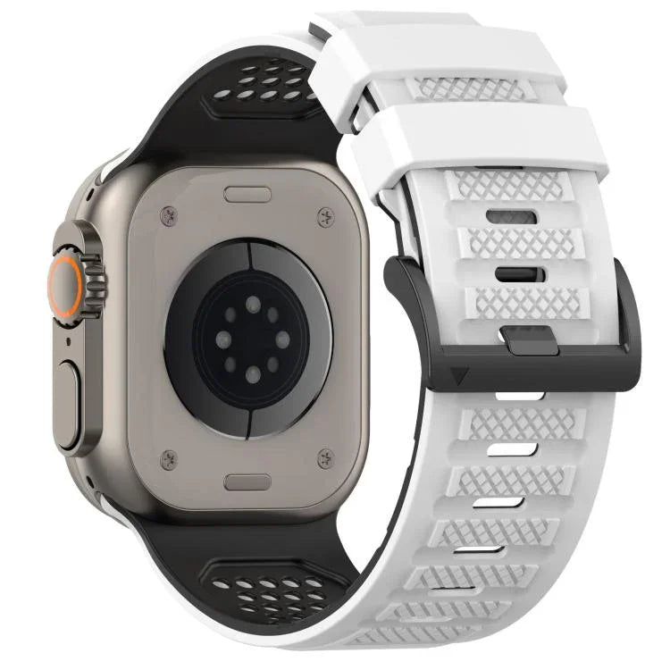 Dây đồng hồ silicone thoáng khí họa tiết caro, Dành cho Apple Watch 46mm / 49mm / 45mm / 44mm
