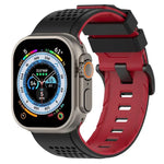 Dây đồng hồ silicone thoáng khí họa tiết caro, Dành cho Apple Watch 46mm / 49mm / 45mm / 44mm