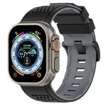 Dây đồng hồ silicone thoáng khí họa tiết caro, Dành cho Apple Watch 46mm / 49mm / 45mm / 44mm