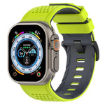 Dây đồng hồ silicone thoáng khí họa tiết caro, Dành cho Apple Watch 46mm / 49mm / 45mm / 44mm