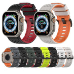 Dây đồng hồ silicone thoáng khí họa tiết caro, Dành cho Apple Watch 46mm / 49mm / 45mm / 44mm