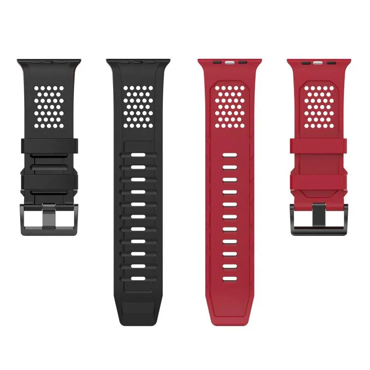 Dây đồng hồ silicone thoáng khí họa tiết caro, Dành cho Apple Watch 46mm / 49mm / 45mm / 44mm