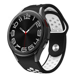 Dây đồng hồ silicone khóa ngược hai màu, Dành cho Samsung Galaxy Watch FE / 7 / 6 / 5 / 4