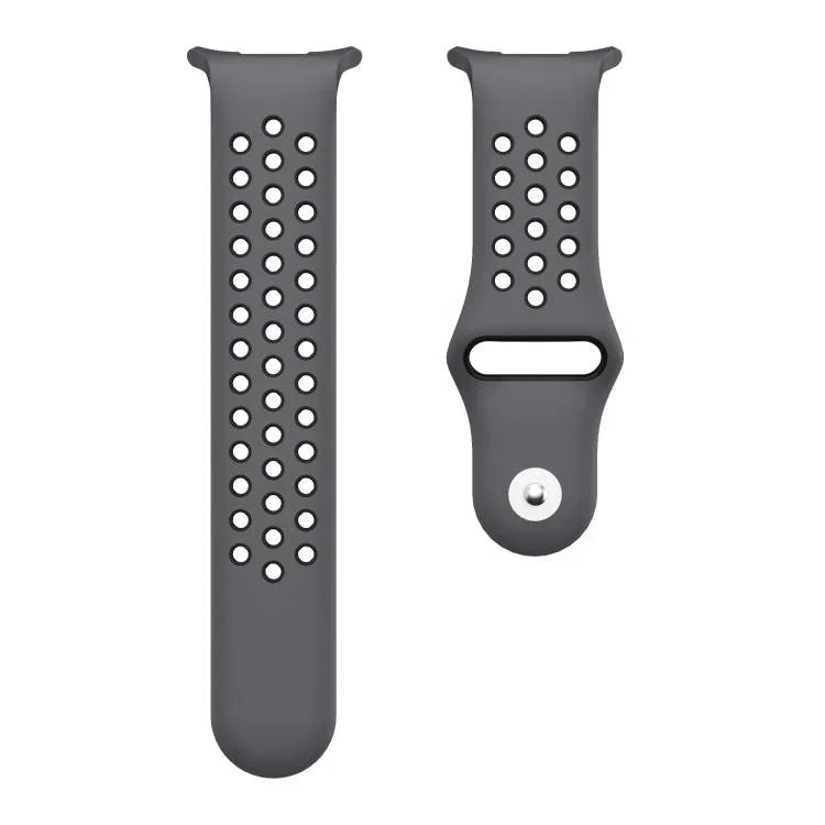 Dây đồng hồ silicone khóa ngược lỗ tròn hai màu, Dành cho Samsung Galaxy Watch Ultra 47mm / Ultra 2025