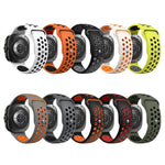 Dây đồng hồ silicone khóa ngược lỗ tròn hai màu, Dành cho Samsung Galaxy Watch Ultra 47mm / Ultra 2025