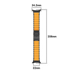 Dây đồng hồ silicone kim loại titan hai màu khóa rùa, Dành cho Samsung Galaxy Watch8 / 8 Classic