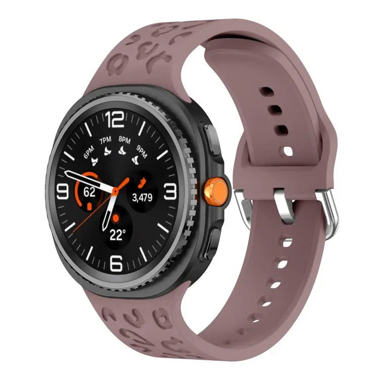 Dây đồng hồ silicone họa tiết báo, Dành cho Samsung Galaxy Watch8 / Watch8 Classic