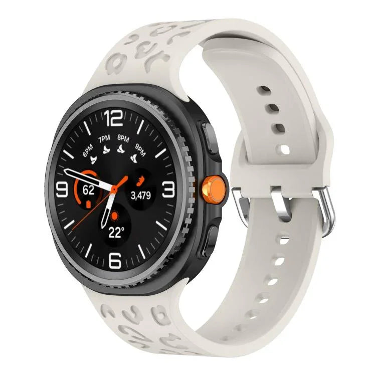 Dây đồng hồ silicone họa tiết báo, Dành cho Samsung Galaxy Watch8 / Watch8 Classic