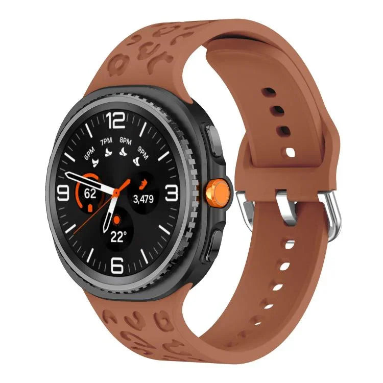 Dây đồng hồ silicone họa tiết báo, Dành cho Samsung Galaxy Watch8 / Watch8 Classic