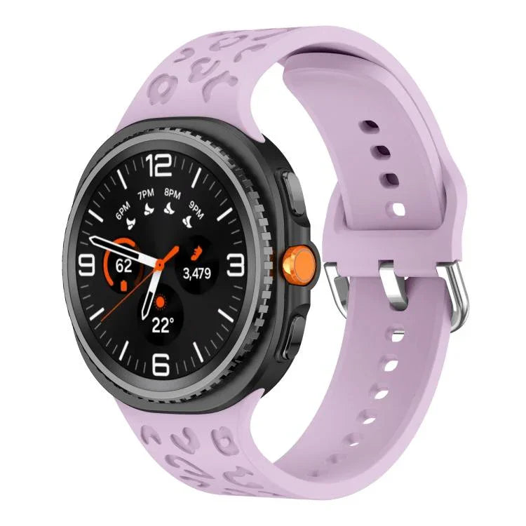 Dây đồng hồ silicone họa tiết báo, Dành cho Samsung Galaxy Watch8 / Watch8 Classic