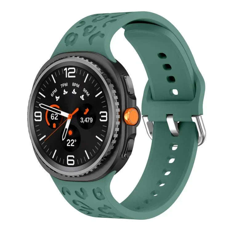 Dây đồng hồ silicone họa tiết báo, Dành cho Samsung Galaxy Watch8 / Watch8 Classic
