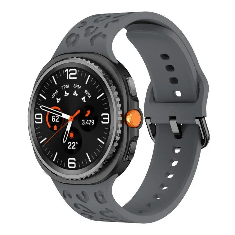 Dây đồng hồ silicone họa tiết báo, Dành cho Samsung Galaxy Watch8 / Watch8 Classic