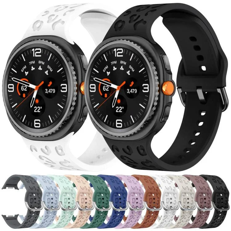 Dây đồng hồ silicone họa tiết báo, Dành cho Samsung Galaxy Watch8 / Watch8 Classic