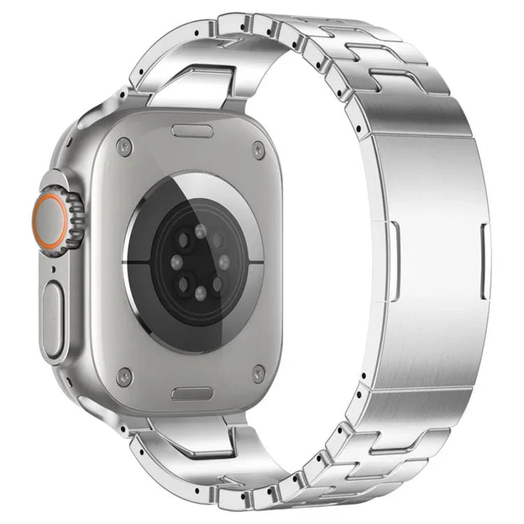 Dây đồng hồ thép không gỉ khóa bướm QuickB kiểu H, dành cho Apple Watch 44mm / 45mm / 46mm / 49mm, dành cho Apple Watch 42mm / 41mm / 40mm / 38mm