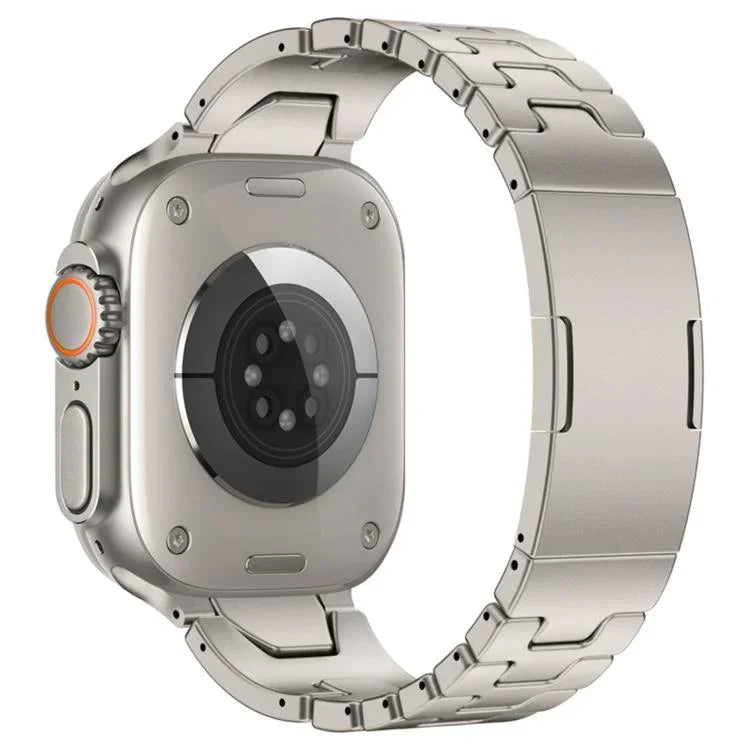 Dây đồng hồ thép không gỉ khóa bướm QuickB kiểu H, dành cho Apple Watch 44mm / 45mm / 46mm / 49mm, dành cho Apple Watch 42mm / 41mm / 40mm / 38mm