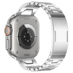 Dây đồng hồ thép không gỉ khóa bướm QuickB kiểu H, dành cho Apple Watch 44mm / 45mm / 46mm / 49mm, dành cho Apple Watch 42mm / 41mm / 40mm / 38mm