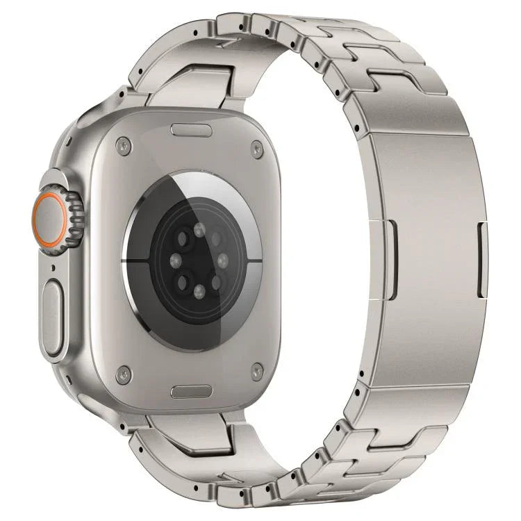 Dây đồng hồ thép không gỉ khóa bướm QuickB kiểu H, dành cho Apple Watch 44mm / 45mm / 46mm / 49mm, dành cho Apple Watch 42mm / 41mm / 40mm / 38mm