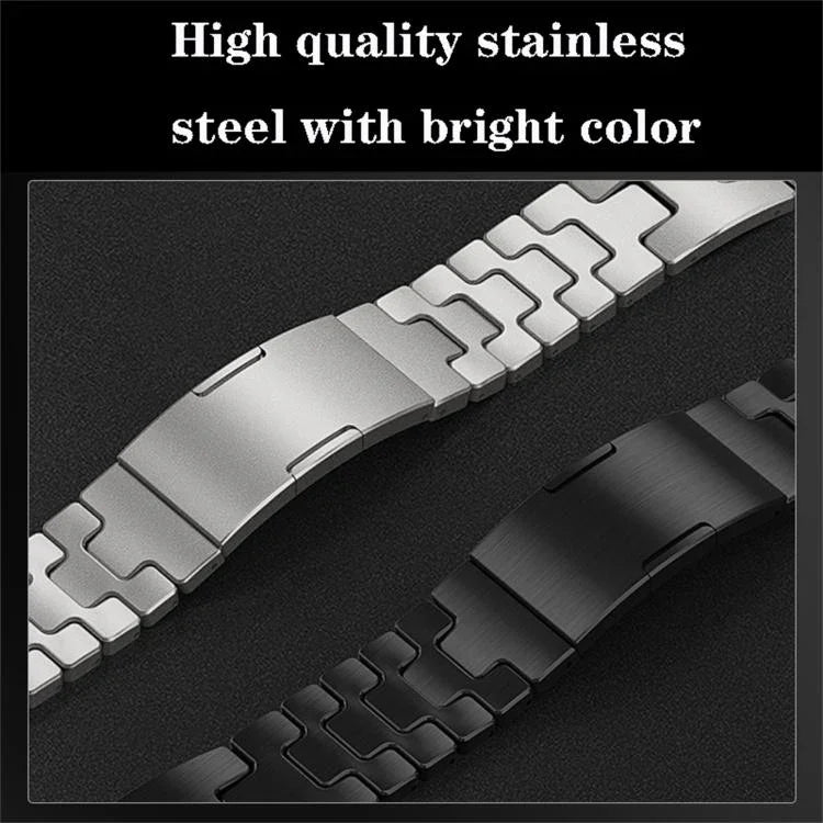 Dây đồng hồ thép không gỉ khóa bướm QuickB kiểu H, dành cho Apple Watch 44mm / 45mm / 46mm / 49mm, dành cho Apple Watch 42mm / 41mm / 40mm / 38mm