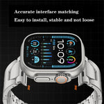Dây đồng hồ thép không gỉ khóa bướm QuickB kiểu H, dành cho Apple Watch 44mm / 45mm / 46mm / 49mm, dành cho Apple Watch 42mm / 41mm / 40mm / 38mm