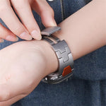 Dây đồng hồ thép không gỉ khóa bướm QuickB kiểu H, dành cho Apple Watch 44mm / 45mm / 46mm / 49mm, dành cho Apple Watch 42mm / 41mm / 40mm / 38mm