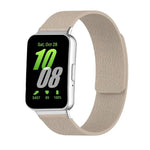 Dây đồng hồ silicone mềm từ tính họa tiết vỏ quả vải, Dành cho Samsung Galaxy Fit3