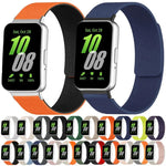 Dây đồng hồ silicone mềm từ tính họa tiết vỏ quả vải, Dành cho Samsung Galaxy Fit3