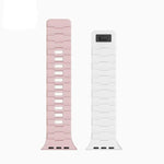 Dây đồng hồ silicone nam châm chốt đơn dập nổi hình ngựa, dành cho Apple Watch 46mm / 49mm / 45mm / 44mm