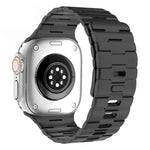 Dây đồng hồ silicone nam châm chốt đơn dập nổi hình ngựa, dành cho Apple Watch 46mm / 49mm / 45mm / 44mm