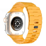 Dây đồng hồ silicone nam châm chốt đơn dập nổi hình ngựa, dành cho Apple Watch 46mm / 49mm / 45mm / 44mm