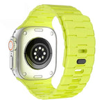 Dây đồng hồ silicone nam châm chốt đơn dập nổi hình ngựa, dành cho Apple Watch 46mm / 49mm / 45mm / 44mm