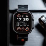 Dây đồng hồ silicone nam châm chốt đơn dập nổi hình ngựa, dành cho Apple Watch 46mm / 49mm / 45mm / 44mm