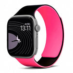 Dây đồng hồ silicone nam châm hai tông màu họa tiết vỏ quả vải, dành cho Apple Watch 46mm / 49mm / 45mm / 44mm, dành cho Apple Watch 42mm / 41mm / 40mm / 38mm