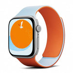 Dây đồng hồ silicone nam châm hai tông màu họa tiết vỏ quả vải, dành cho Apple Watch 46mm / 49mm / 45mm / 44mm, dành cho Apple Watch 42mm / 41mm / 40mm / 38mm