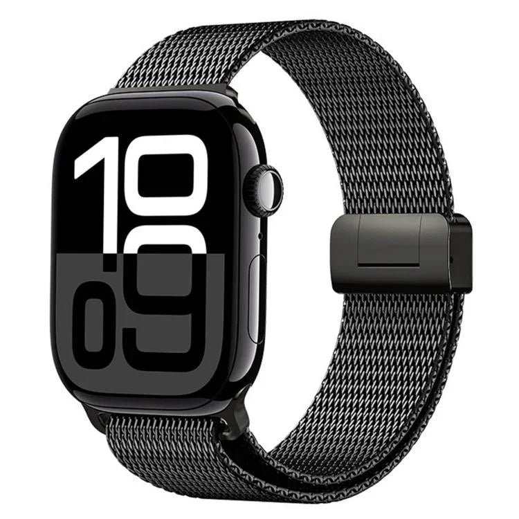 Dây đồng hồ kim loại titan toàn phần khóa nam châm Milanese, dành cho Apple Watch 46mm / 49mm / 45mm / 44mm