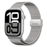 Dây đồng hồ kim loại titan toàn phần khóa nam châm Milanese, dành cho Apple Watch 46mm / 49mm / 45mm / 44mm