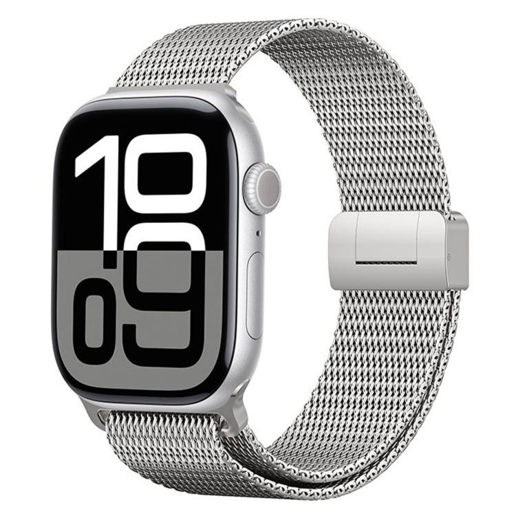 Dây đồng hồ kim loại titan toàn phần khóa nam châm Milanese, dành cho Apple Watch 46mm / 49mm / 45mm / 44mm