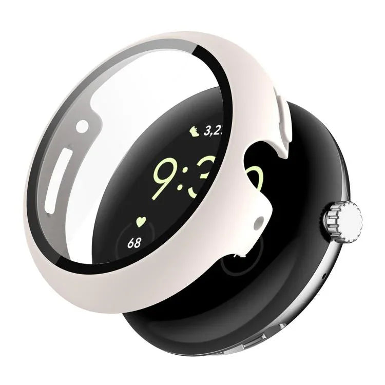 Miếng dán kính cường lực phủ toàn bộ ENKAY Hat-Prince tích hợp ốp PC cho Google Pixel Watch 4 45mm, Dành cho Google Pixel Watch 4 41mm