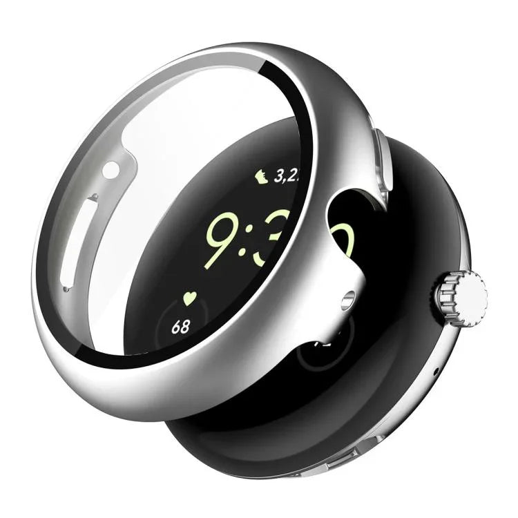 Miếng dán kính cường lực phủ toàn bộ ENKAY Hat-Prince tích hợp ốp PC cho Google Pixel Watch 4 45mm, Dành cho Google Pixel Watch 4 41mm