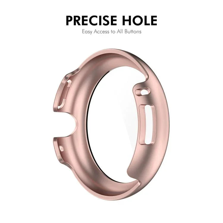 Miếng dán kính cường lực phủ toàn bộ ENKAY Hat-Prince tích hợp ốp PC cho Google Pixel Watch 4 45mm, Dành cho Google Pixel Watch 4 41mm